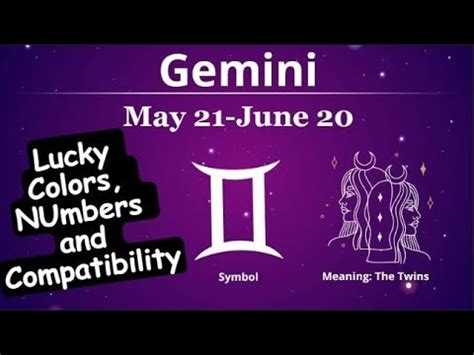 Lucky Numbers for Gemini (Mithun Rashi) .